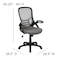 Flash Furniture Office Chair, Mesh, Light Gray HL-0016-1-BK-GY-GG - alternate 7